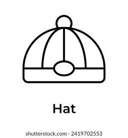 Grab this visually perfect icon of chinese cap, chinese traditional hat vector design