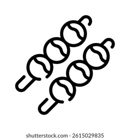 Grab this well designed line icon of dango balls