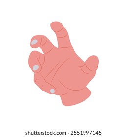 Grabbing Hand Gesture Icon, Vector illustration