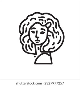 With the grace of a lioness and the heart of a Leo, this vector doodle depicts a powerful girl adorned with a majestic lion's mane. Radiate strength and confidence. Illustration of leo star sign.