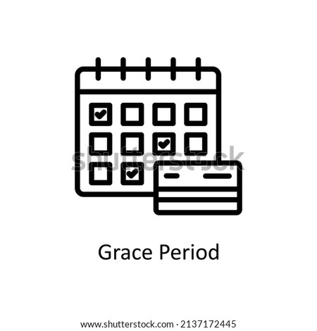Grace Period Vector Outline icons for your digital or print projects.