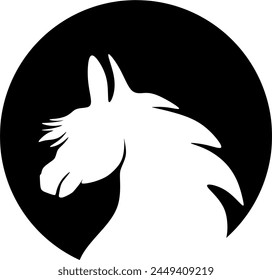 Grace and power captured in every line of this horse head illustration