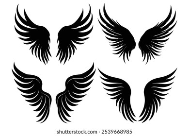 Graceful Angel Feather: Elegant Vector Illustration