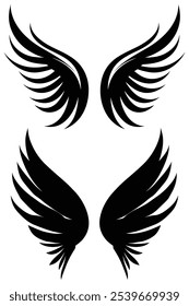 Graceful Angel Feather: Elegant Vector Illustration