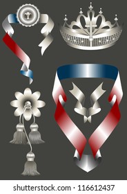 Graceful attributes the royal heraldry.