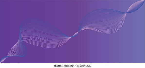 Gracioso fondo con líneas violetas retorcidas para un banner o sitio web.