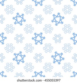 graceful blue snowflakes