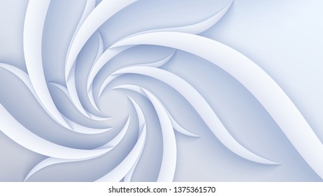 Graceful body waves with shadows. Streams of intertwining smoke. Creative minimalistic cover. Background wind flows. Curled lines