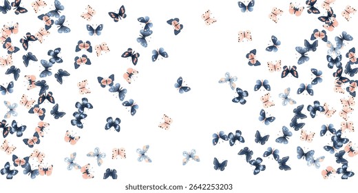 Graceful butterflies in vibrant shades of red, pink, and purple dance across a clean white background. Perfect for elegant designs, nature-inspired projects, invitations, and artistic creations.