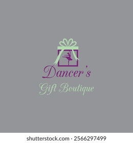 Graceful Dancer's Gift Boutique Logo Design   A Perfect Blend of Elegance and Creativity for Unique Branding 