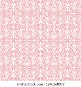 graceful decorative pattern on a pink background