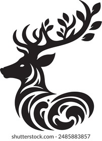 A graceful deer, with soft eyes and nimble steps, embodies woodland tranquility and natural elegance, perfect for wildlife admirers and serene countryside explorers. 