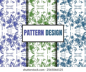 A graceful design of blooming flowers, soft hues, and intricate details, ideal for textiles, packaging, and decor