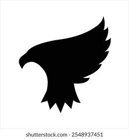 "Graceful Eagle Flight Silhouette Logo"