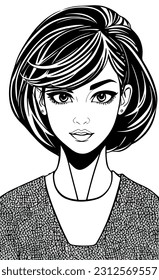 Graceful Elegance: A Stunning Close-Up of a Woman