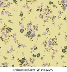 
graceful floral seamless pattern with bouquet