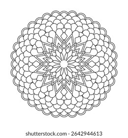 Graceful Garden Twist Mandala Design