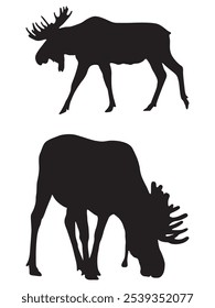 Graceful Gazelle Silhouette: Minimalist Wildlife Icon