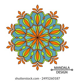 Graceful gestures colour mandala design. Easy Mandala Coloring Book Pages for Adults to Relax, Experiences Give Relief. Resizeable Vector File.