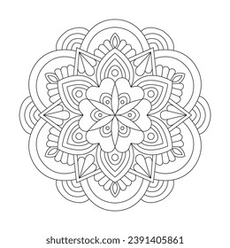 Graceful Gestures mandalas coloring book page for kdp book interior. Peaceful Petals, Ability to Relax, Brain Experiences, Harmonious Haven, Peaceful Portraits, Blossoming Beauty mandala design