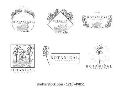 Graceful handmade botanical floral feminine minimal design
