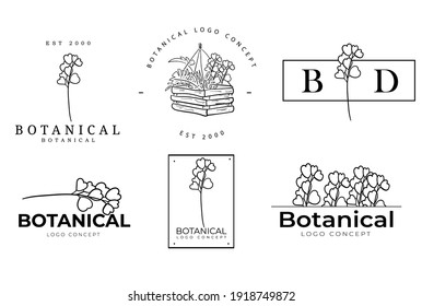 Graceful handmade botanical floral feminine minimal design