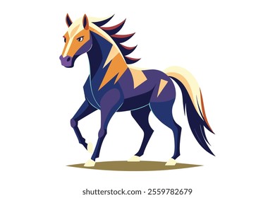 Graceful Horse Vector Artwork Illustration Masterpiece