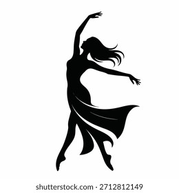 Graceful and most creatival Silhouette Dancer