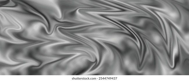 Graceful Motion in Monochrom: Die subtile Eleganz der metallgrauen Wirbel
