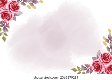 Graceful Pink Blooms and Hand-Drawn Details Minimalist Background