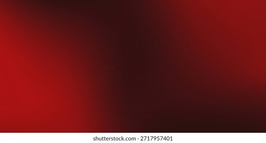 Graceful red and black gradient background with grainy grainy noise on the surface