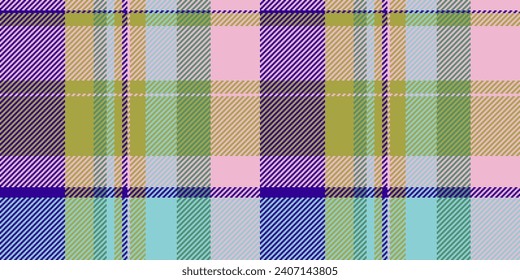Graceful nahtloser Hintergrund Plaid, Umhüllung Muster Textil. Cute Gewebe Vektor Tartan Textur in hellgelber und gelber Farbe.