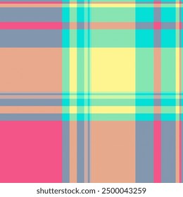 Anmutige nahtlos karierte Textur, Wohnzimmer Hintergrund Vektor Textil. Bewahren Sie das Muster des Tartan-Schecks in den Farben rot und gelb auf.