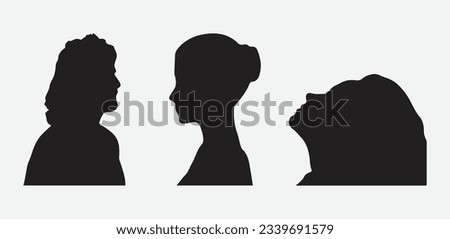 Graceful Silhouettes, Captivating Side Faces Collection for Your Creative Projects