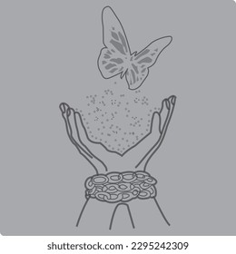 Graceful Strokes: An Exquisite Collection of Beauty Hand Line Art

