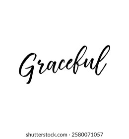 graceful text on white background.