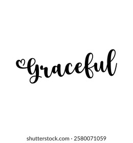 graceful text on white background.