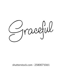 graceful text on white background.