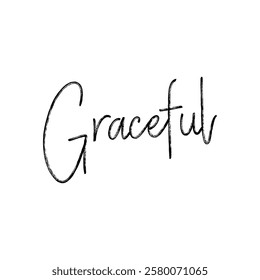 graceful text on white background.