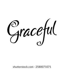 graceful text on white background.