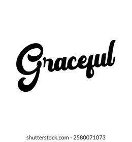 graceful text on white background.