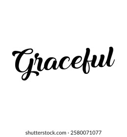 graceful text on white background.