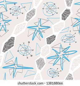 graceful textile geometric seamless pattern