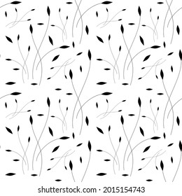 graceful twig sophisticated seamless pattern for textile or printing on paper
