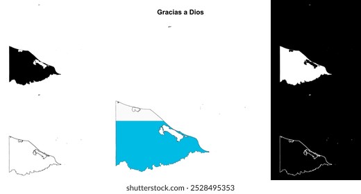 Conjunto de mapas do departamento de Gracias a Dios