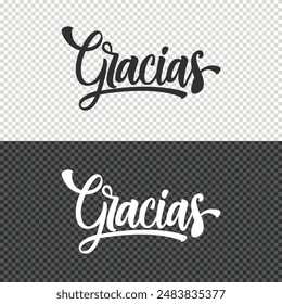 gracias lettering Clipart element design significa gracias