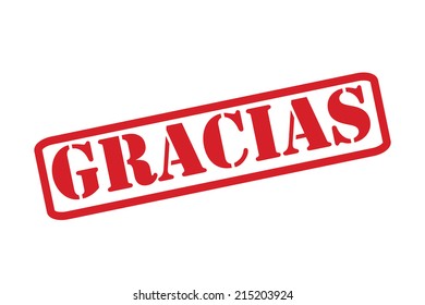 GRACIAS Rubber Stamp vector over a white background.