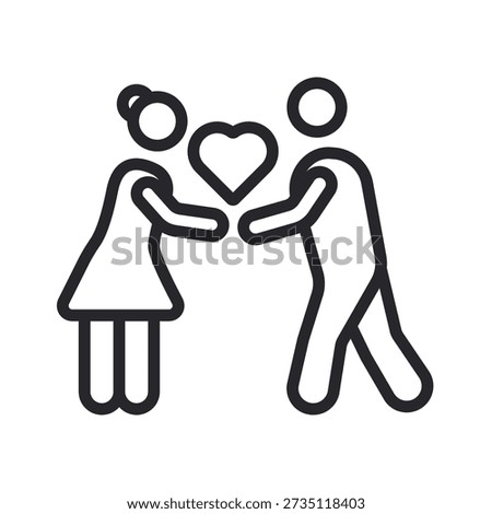 gracious icons outline and Flat Style,transparent background