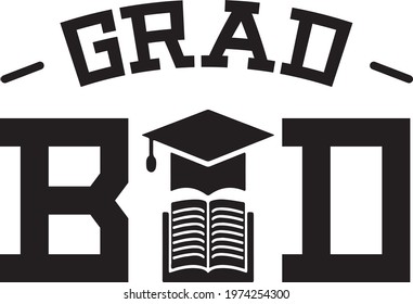 Grad Bad svg cut files design