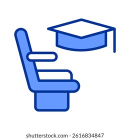 Grad Seat Icon Element For Design